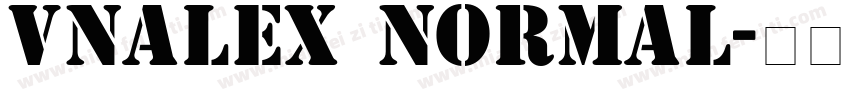 VNAlex Normal字体转换